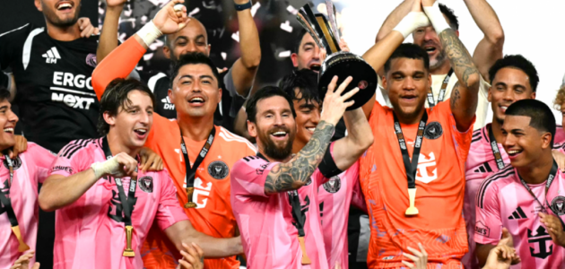 ميسي يحقق هدفه الـ100 مع إنتر ميامي ويقود الفريق إلى الفوز بكأس الأبطال