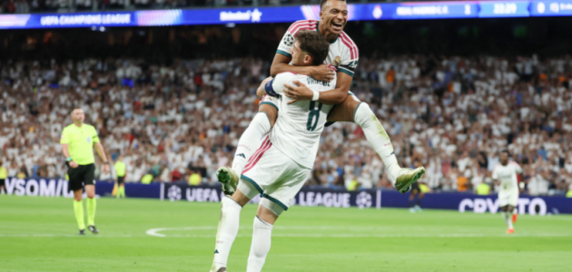 ريال مدريد يحقق الفوز السادس التوالي على إنتر ميلان في دوري أبطال أوروبا