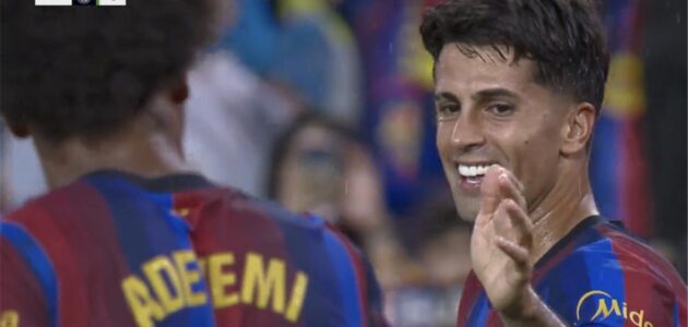 جواو كانسيلو يضرب ثالث هدف لبرشلونة في صراع مع راسينج سانتاندير: تحليل مفصل للبطولة