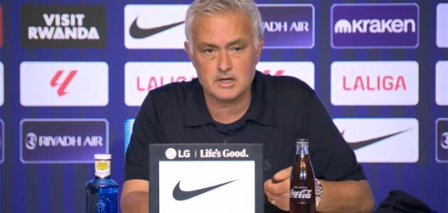 مورينيو يثير الجدل بعد خسارة ريال مدريد أمام أتلتيكو: صورة حمراء في المؤتمر الصحفي